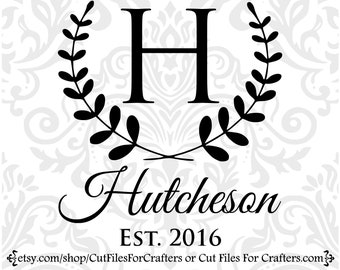 Download Monogram H Svg Etsy