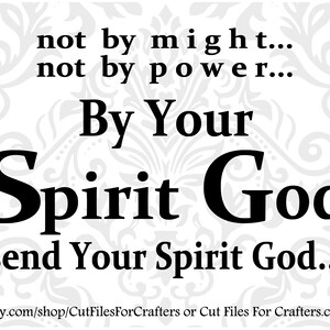 Niet door Macht Svg, Niet door Macht Svg, Door Uw Geest God Svg, Vertrouwen in God Svg, Christian Svg, Christelijke Sublimation Svg, Christian T Shirt Svg