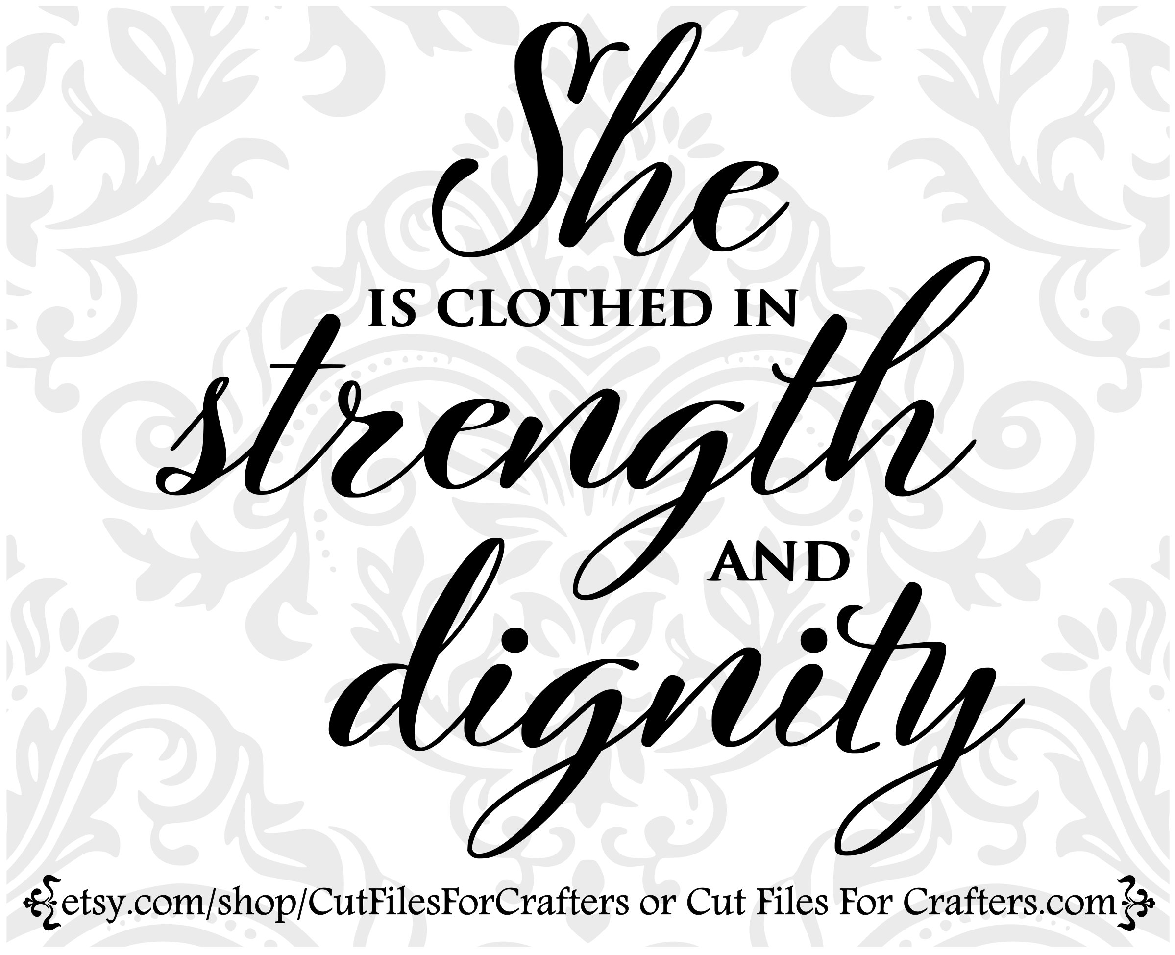she is dressed in dignity and strength She is Clothed with Strength & Dignity main image 0