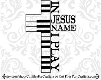 In Jesus Name I Play Piano Svg, Created To Worship, Made To Worship, Raise A Hallelujah, If The Stars Were Made To Worship So Will I