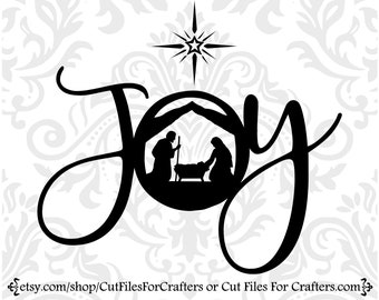 Joy Nativity Scene Svg, Nativity Svg, Joy To The World The Lord Is Come Svg, Christmas Nativity Svg, Christmas Star Svg, Baby Jesus Svg,