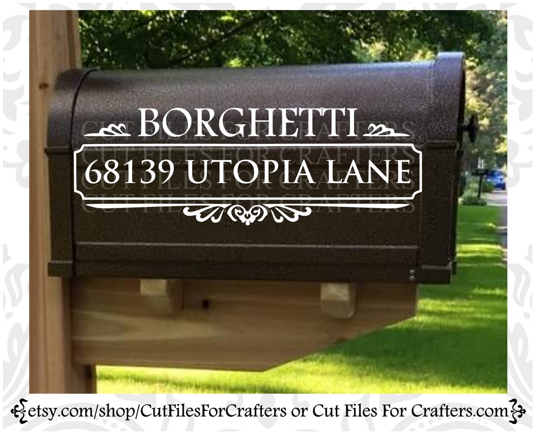 Personalized Mailbox Svg, Mailbox Svg, Address Svg, Residence Svg ...