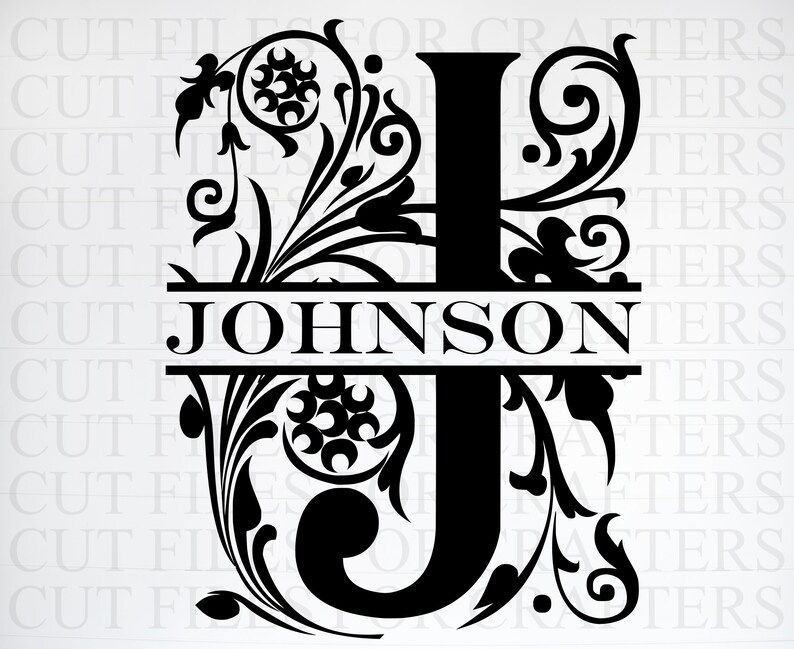 Download Personalized Letter J Monogram Svg Personalized Last Name ...