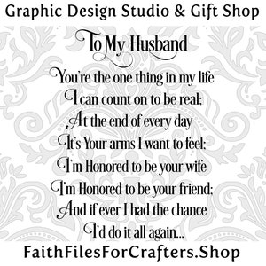 To My Husband Svg, To My Husband Print Svg, To My Husband Gift Svg, To My Husband Png, To My Husband Sublimation Svg, To My Husband Card Svg