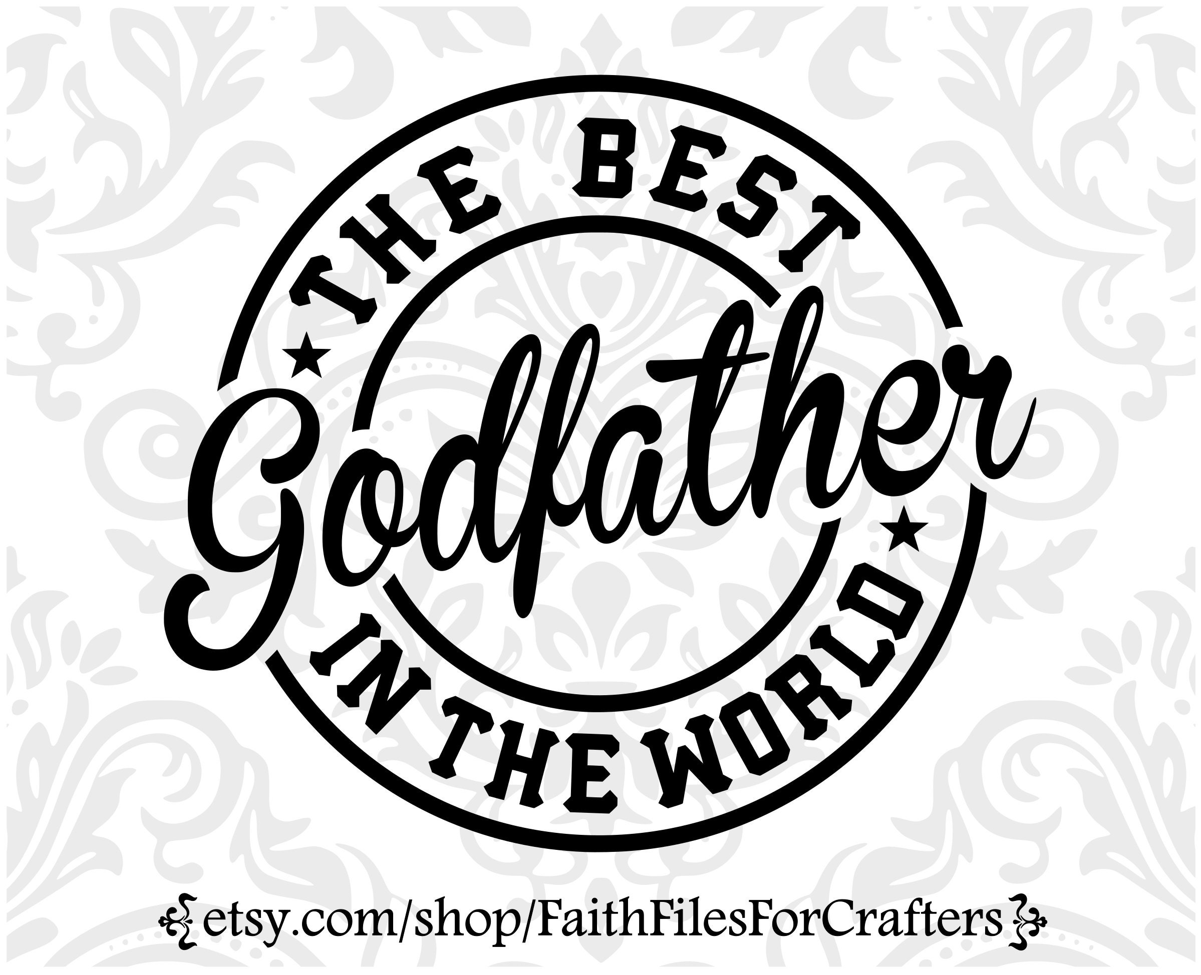 Elephant Worlds Greatest Godfather - Cedar Ornament Elephant Worlds Greatest Godfather - Cedar Ornament