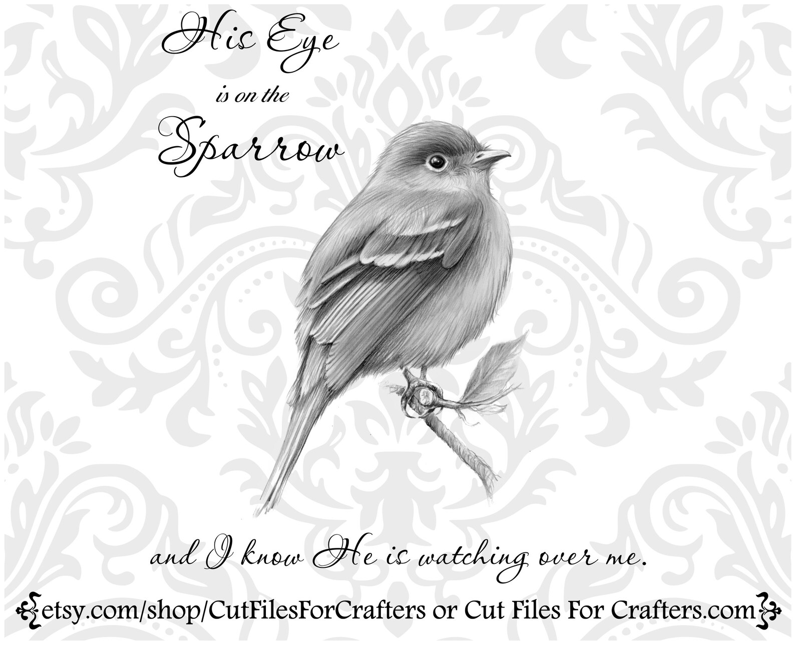 His Eye is on the Sparrow Svg Matthew 102931 Svg Christian Etsy