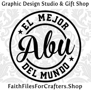 El Mejor Abu Del Mundo Svg, Mi Abuelo Es Mi Heroe Svg, mijn opa is mijn held Svg, Fathers Day Svg, Eres Mi Heroe Feliz Dia Del Padre Svg,