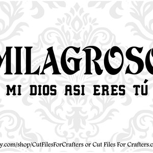 Milagroso Svg,Mi Dios Así Eres Tú Svg, Waymaker Svg,Christelijk Shirt Svg,Camisa Cristiano Svg,Christelijke Sublimatie Svg,Christelijke Sticker Svg