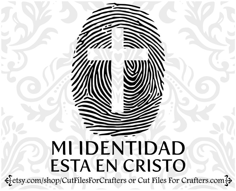 Mi Identidad Esta En Cristo Svg Cristiano Svg Camisa | Etsy