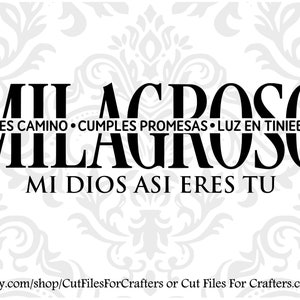Milagroso Abres Camino Cumples Promesas Luz En Tinieblas Mi Dios Así Eres Tú, Spanish Worship, Spanish Worship, Way Maker Miracle Worker
