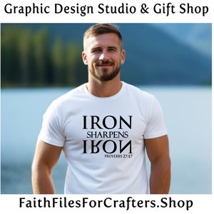 Iron Sharpens Iron Svg, Proverbs 27:17 Svg, Christian Svg. Christian Men Svg, Christian T Shirt Svg, Christian Tee Shirt Svg, For Men Svg image 3