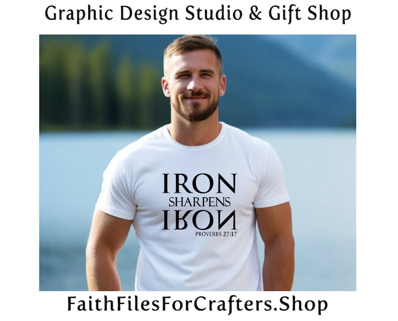 Iron Sharpens Iron Svg, Proverbs 27:17 Svg, Christian Svg. Christian Men Svg, Christian T Shirt Svg, Christian Tee Shirt Svg, For Men Svg image 3