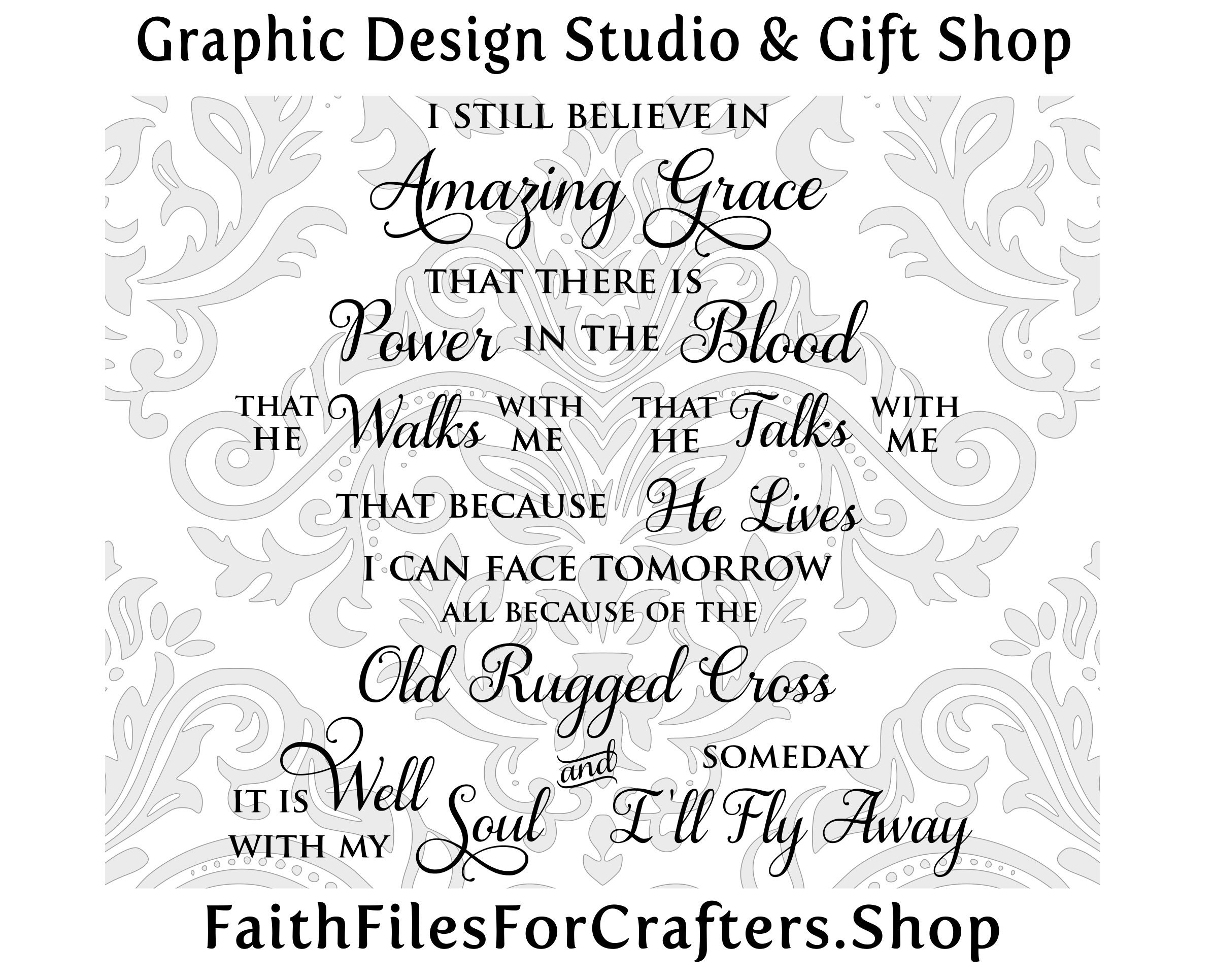 The Old Rugged Cross Svg, I Still Believe in Amazing Grace,it is