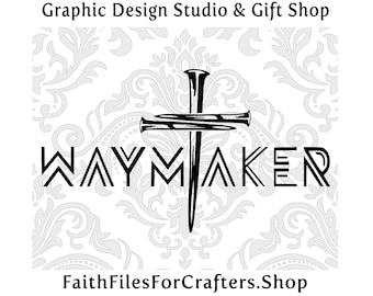 Waymaker Svg, Waymaker Sublimation,  Waymaker Shirt Svg, Waymaker Decal, Waymaker Hat Svg, Christian Shirt Svg, Christian Mens Shirt Svg
