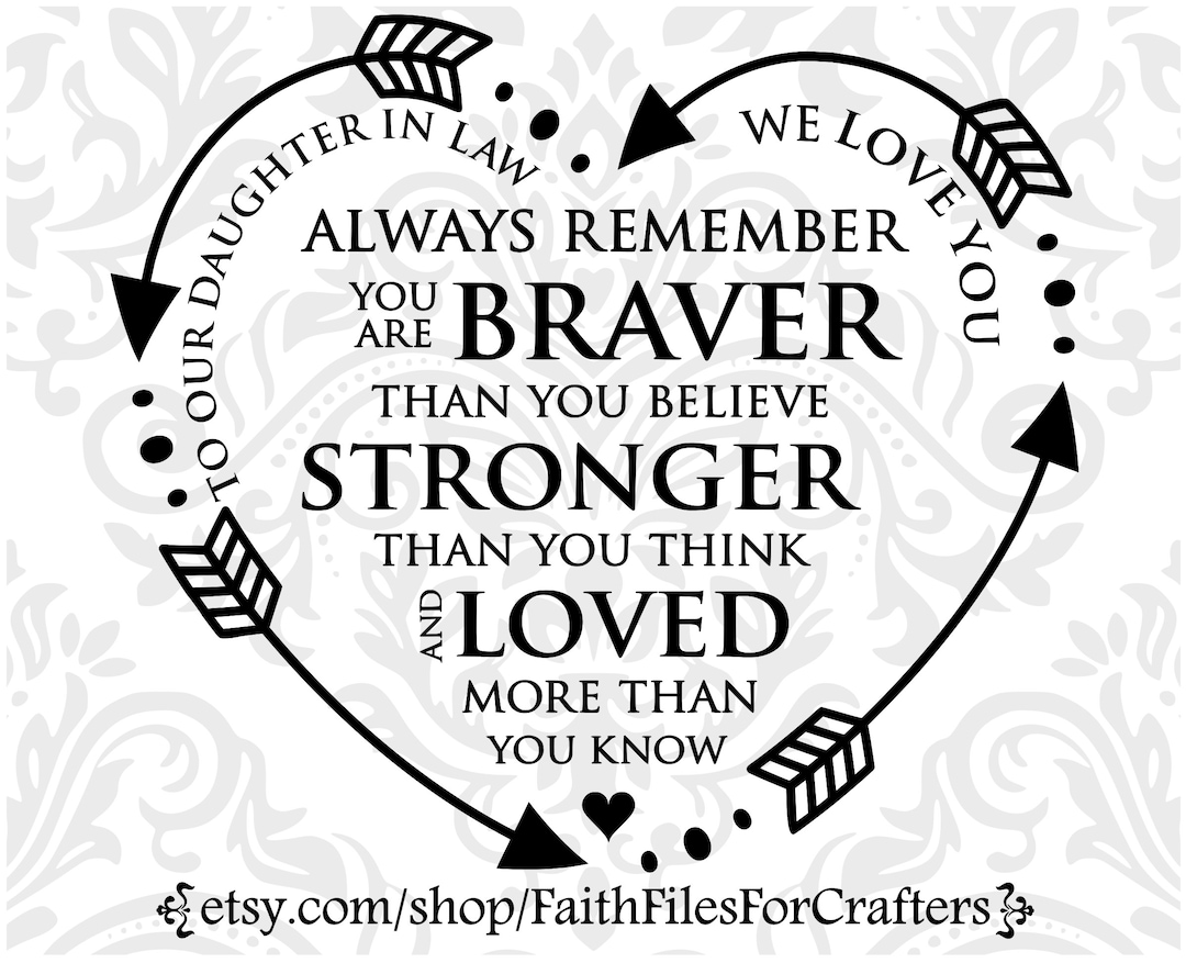 To Our Daughter in Law Svg, We Love You Svg, Daughter in Law Svg