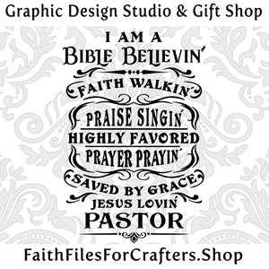 Je suis un pasteur Svg, Je suis un pasteur png, pasteur Svg, pasteur sublimation, prédicateur Svg, pastoral Svg, pasteur chemise Svg, prêcher l'évangile Svg,
