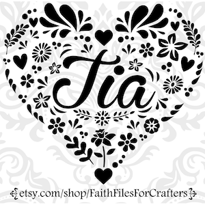 Tia Svg, Tia Png, Tia Sublimation, Tia Shirt Svg, Tia Mug Svg, La Mejor Tia Del Mundo Svg, The Best Tia Svg, Tia Gift Svg, Tia Cut File Svg