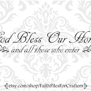 God Bless Svg, God Bless Our Home Svg, God Bless Print Svg, Christian Svg, Christian Home Decor, God Bless Png, God Bless Sublimation Svg