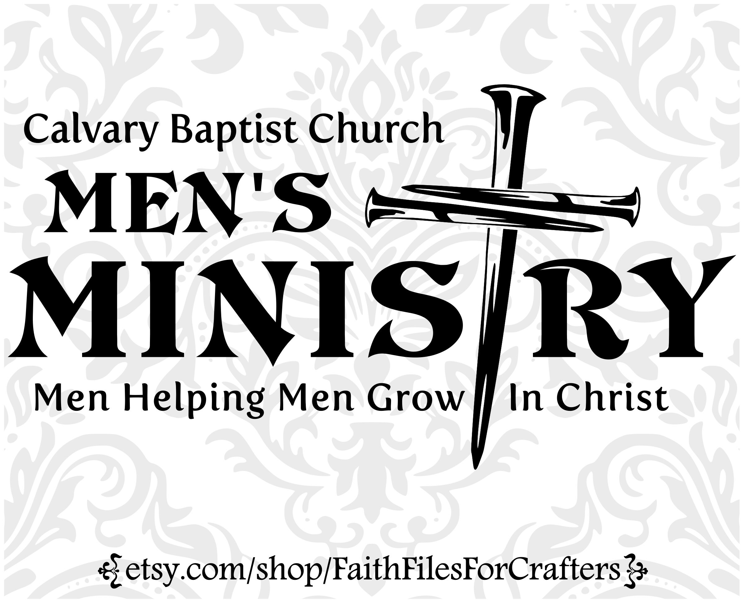 Personalized Men's Ministry Svg Christian Men's Shirt Etsy