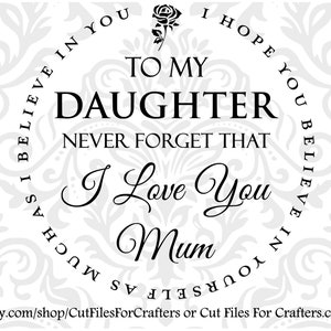 Aan mijn dochter Svg, Mum Loves You Svg, You Are Braver Than You Believe, Sterker dan je denkt, hield meer van dan je weet,
