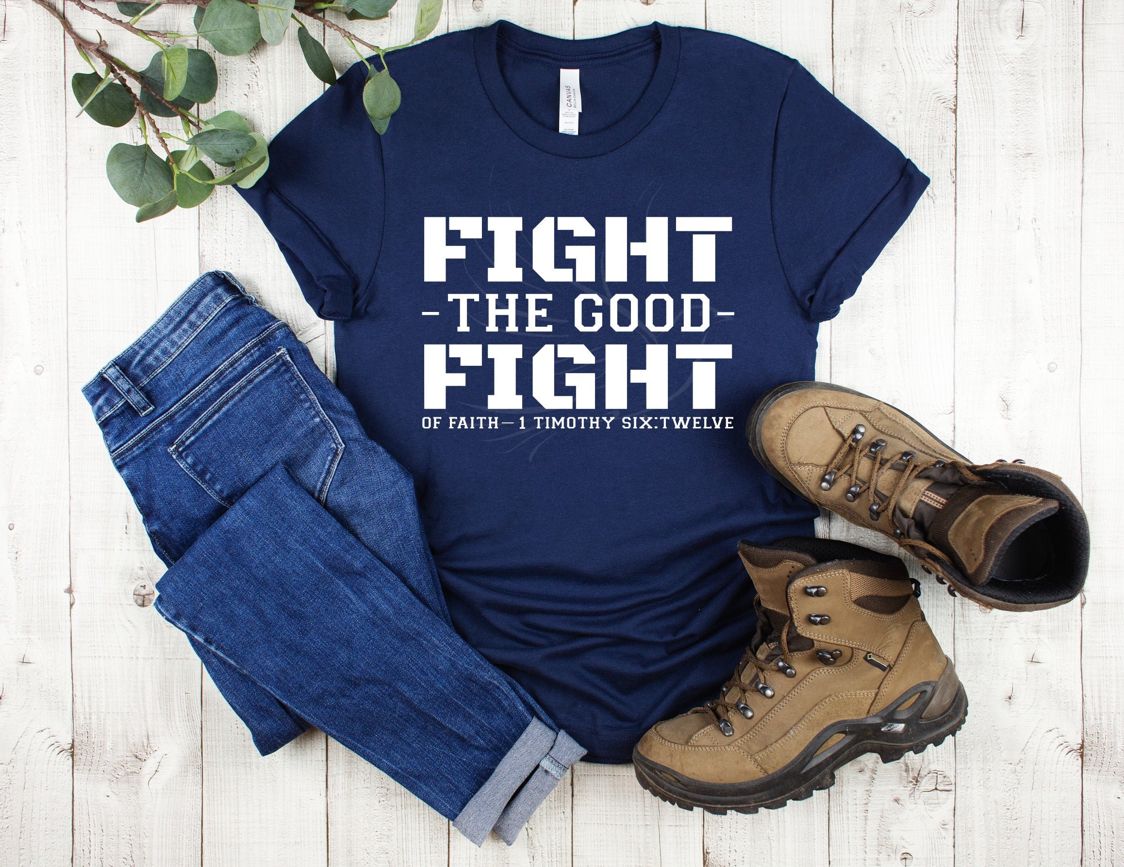 Fight The Good Fight Svg, Timothy 6:12 Svg, Christian Svg, Christian T  Shirt Svg,Jeremiah 29 11 Svg,I Can Do All Things Through Christ Svg - Main Image
