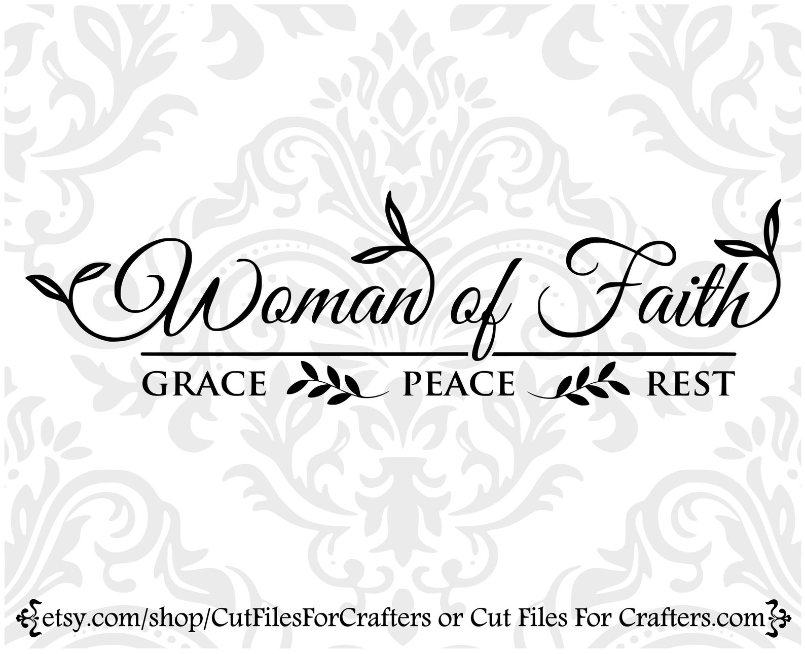 Woman of Faith Svg Grace Svg Peace Svg Rest Svg Christian  Etsy
