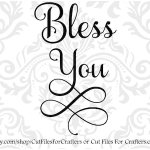 Bless You Svg, Christian Svg, Christian Silhouette Cut File Svg, Christian Cricut Cut File Svg,Christian Print Svg,Christian Sublimation Svg