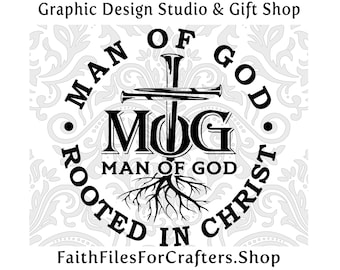 Man Of God Svg, Rooted In Christ Svg, Cross Nails Svg, Jesus King Of Kings, Christian T Shirt Svg, Christian Mens T Shirt, Mens Ministry
