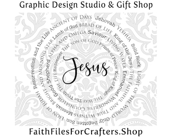 Jesus Svg, King Of Kings And Lord Of Lords, The Alpha And Omega, Prince Of Peace, Messiah, The Way The Truth The Life, Emmanuel, Son Of God