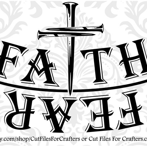 Faith Over Fear Svg Cross Nails Svg Christian Cross Svg - Etsy