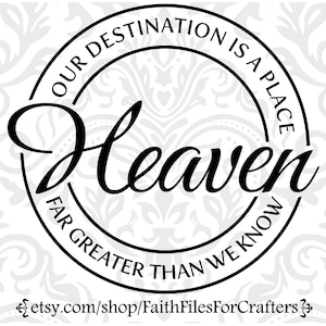 Heaven Svg, Heaven Shirt Svg. Heaven Mug Svg, Heaven Print Svg, Heaven Sticker Svg,Heaven Sublimation Svg,In Loving memory Svg,Christian Svg