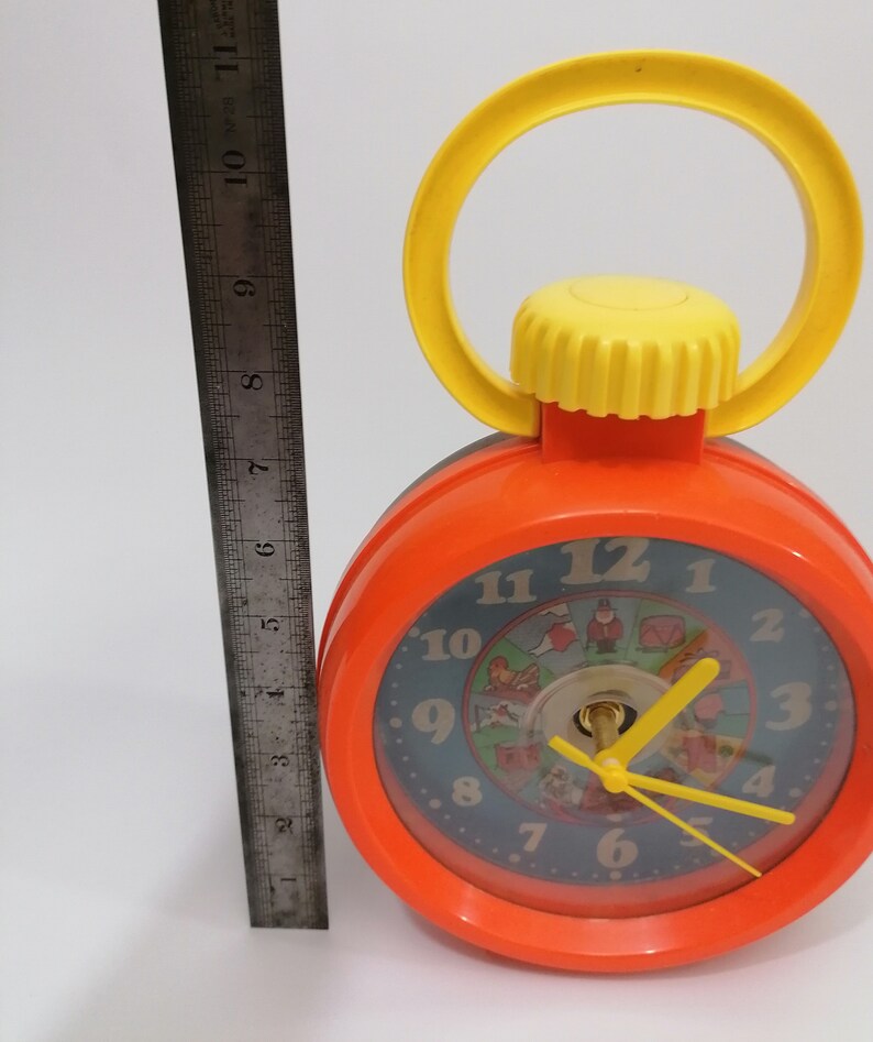 Vintage Retro Orange Clock Beautiful Retro Wall/desk Clock Etsy UK
