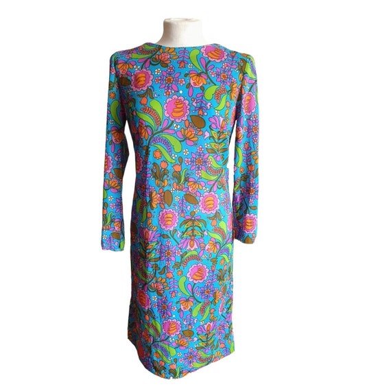 Flower power colourful vintage 1960s psychedelic … - image 3