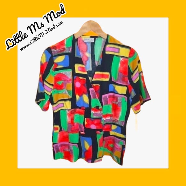 90s Color Block - Etsy