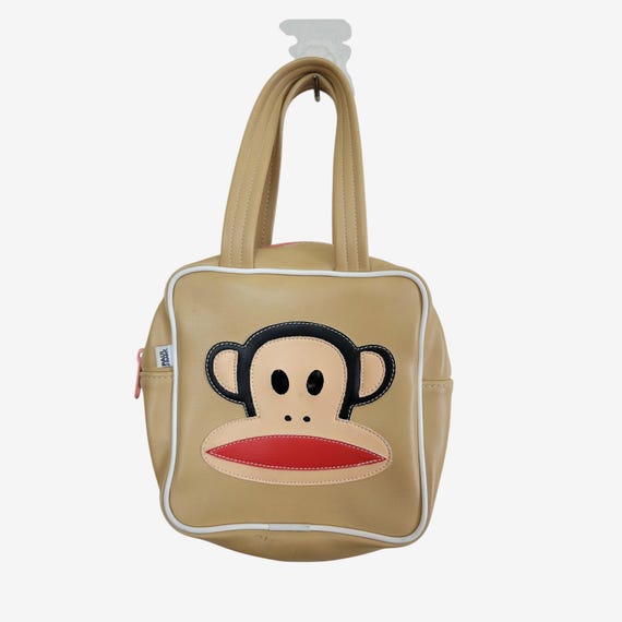 Vintage 2005 Paul Frank Mini Tote Bag - Funky Monkey Face Beige