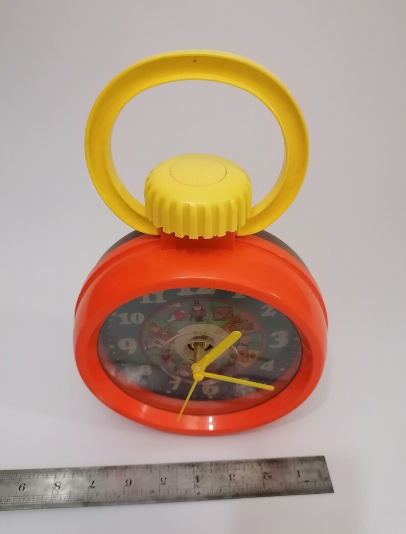 Vintage Retro Orange Clock Beautiful Retro Wall/desk Clock Etsy UK