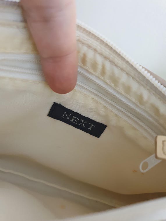 Y2k White Monogram Baguette - 2000s Colourful Next Shoulder