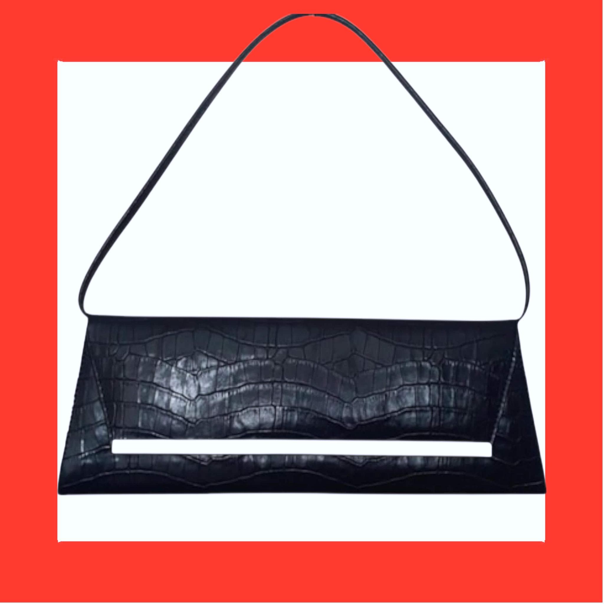 00s Leather Shoulder Bag - Etsy UK