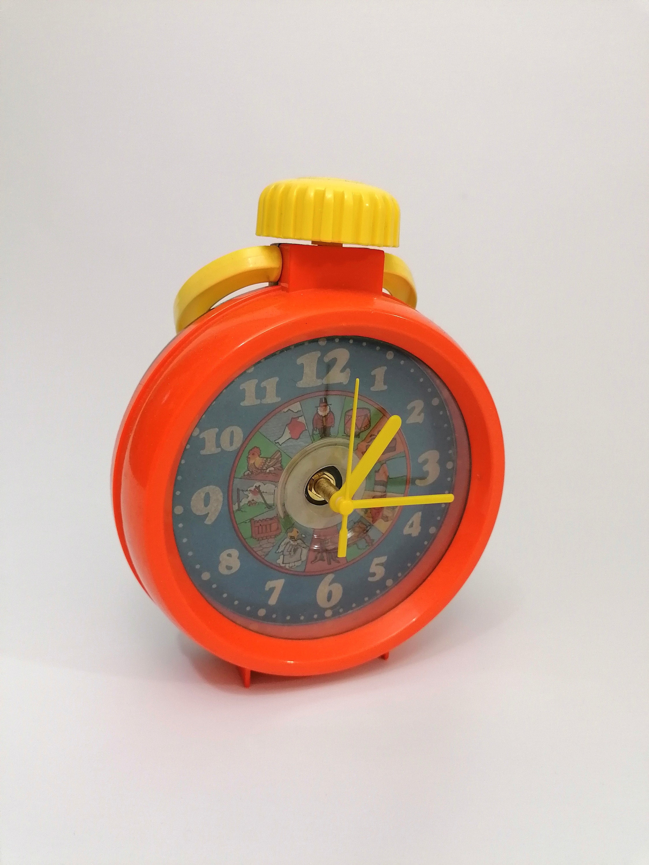 Vintage Retro Orange Clock Beautiful Retro Wall/desk Clock Etsy UK