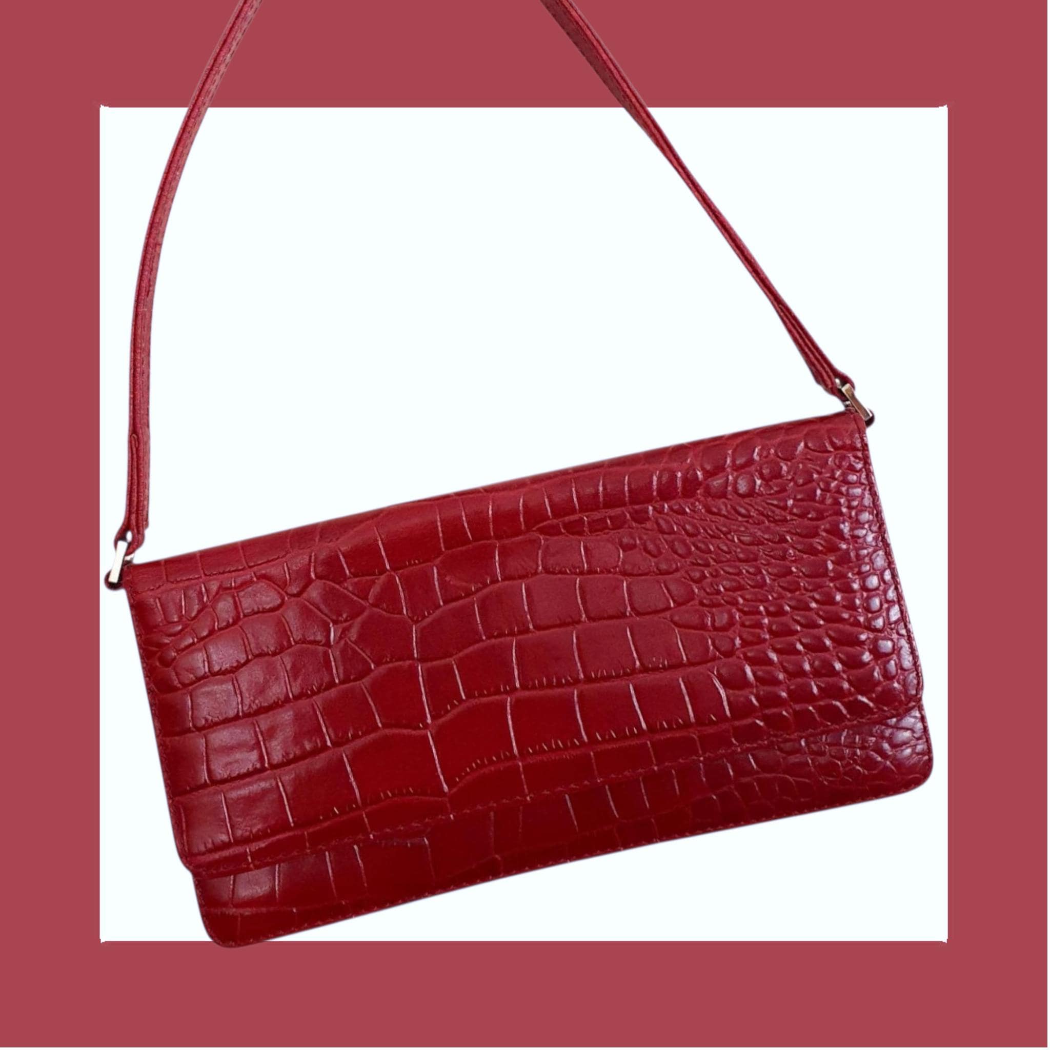 Y2k Dark Red Bag - Etsy