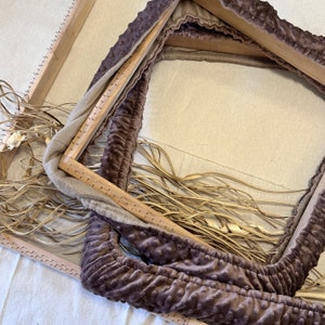 Cover for Punch Needle / Tufting Frame for rug hooking. Size 50 x 50 cm. Double layered fleece/plush.