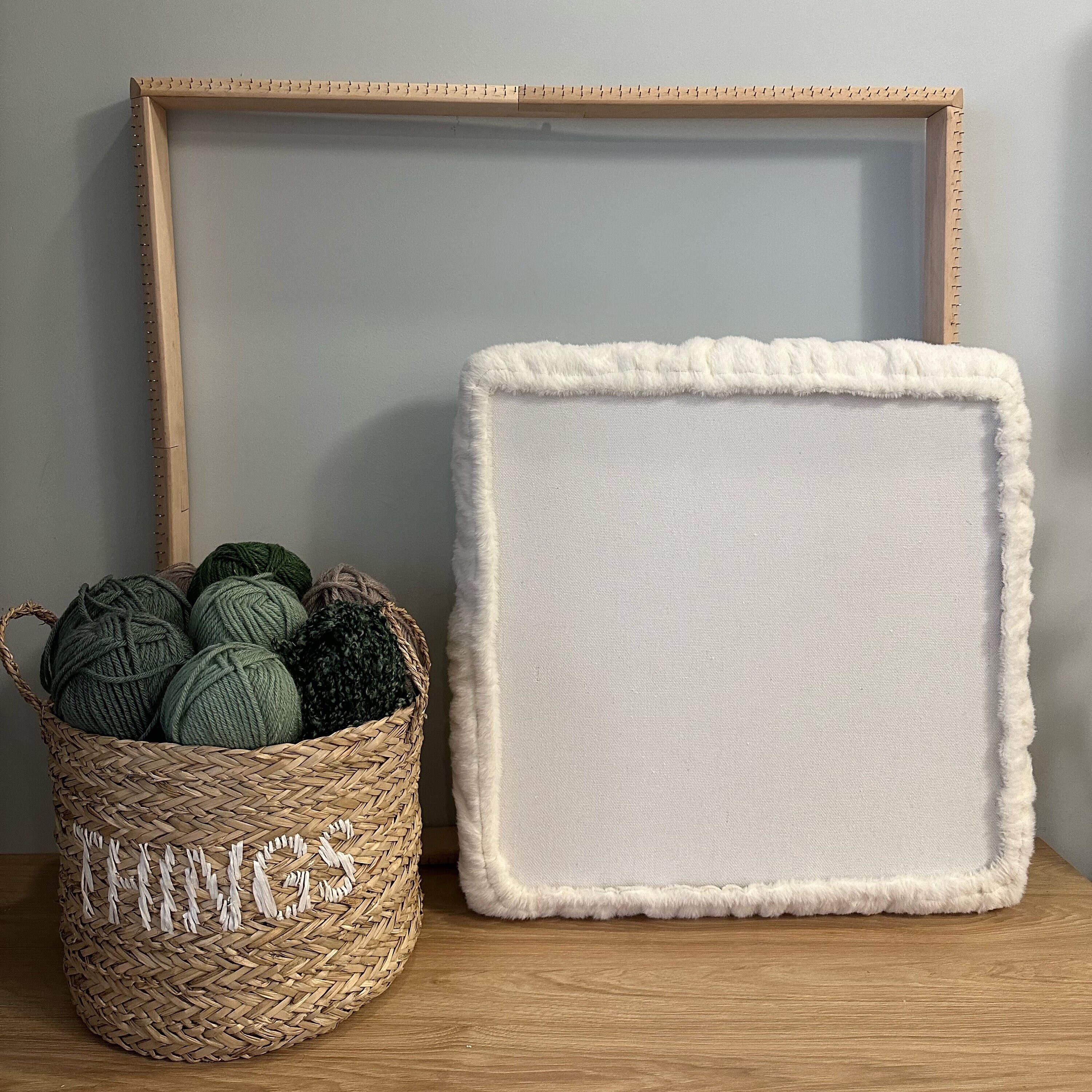 50 X 50 Cm. Wooden Punch Needle / Tufting Frame for Rug Hooking ...