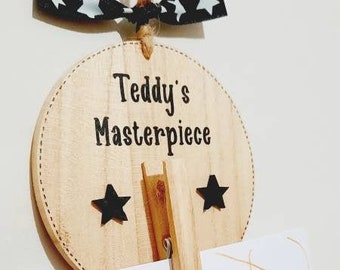 Childrens masterpiece hanger from Daisydoor Crafts, children's drawing, child's painting