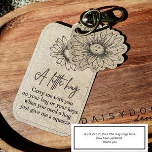 Little Hug Keyring: Pocket Hug with poem image 2
