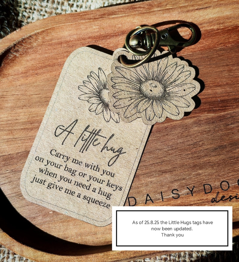 Little Hug Keyring: Pocket Hug with poem image 2