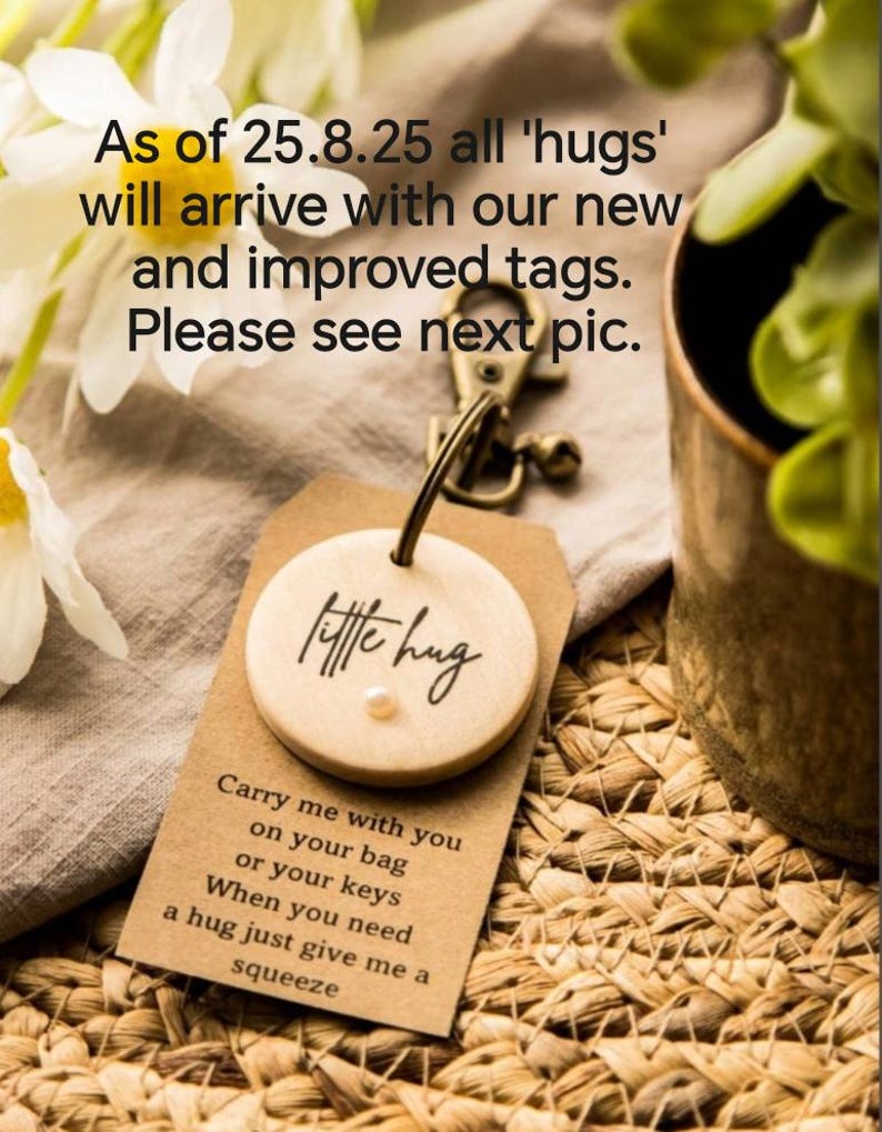 Little Hug Keyring: Pocket Hug with poem image 1