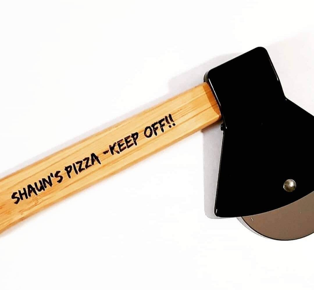 Personalised Axe Shape Pizza Cutter From Daisydoor Crafts.dad Etsy