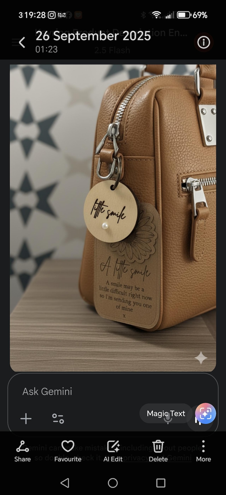 Little Hug Keyring: Pocket Hug with poem image 12