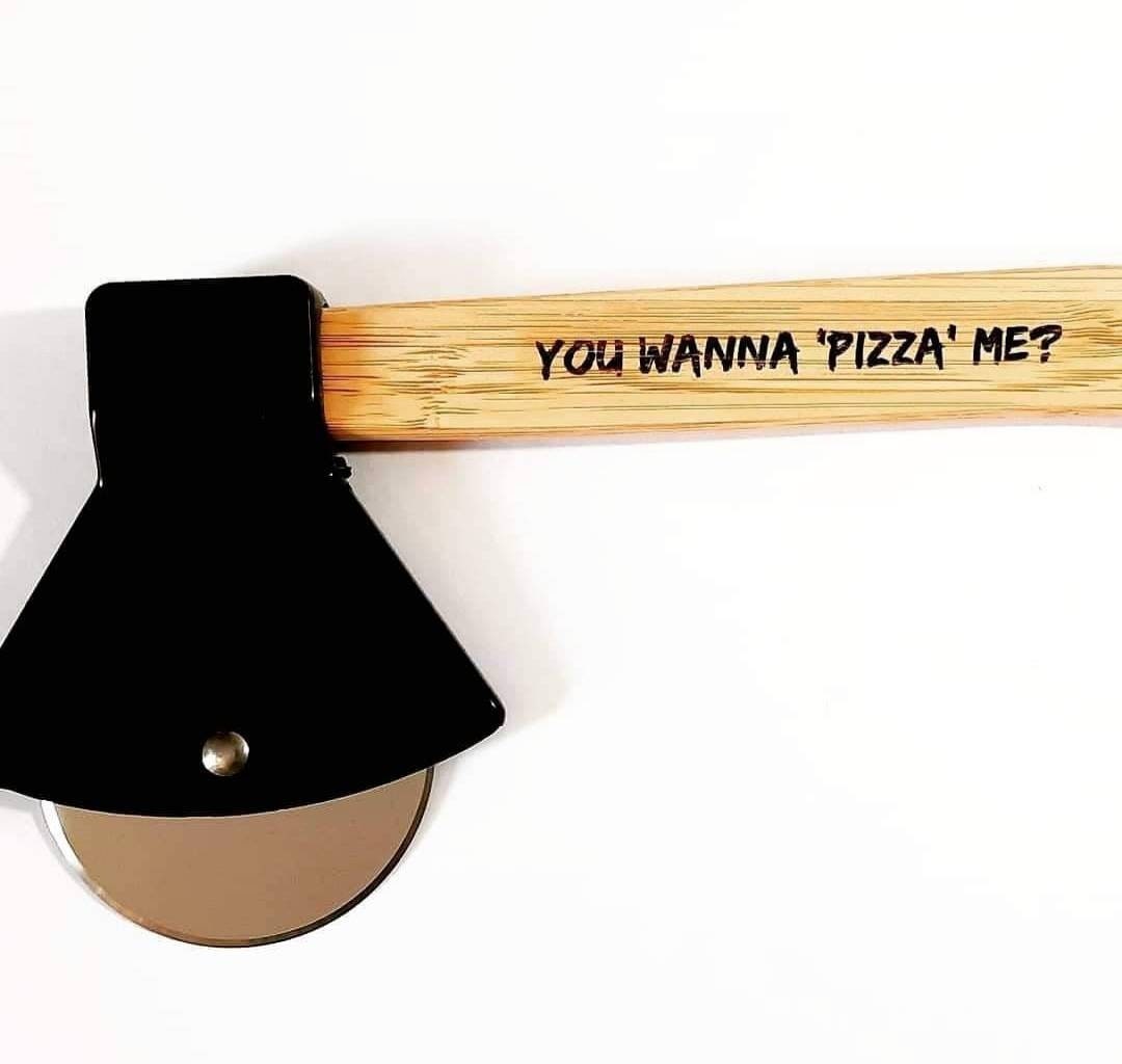 Personalised Axe Shape Pizza Cutter From Daisydoor Crafts.dad Etsy