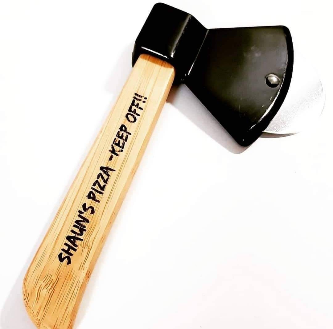 Personalised Axe Shape Pizza Cutter From Daisydoor Crafts.dad Etsy